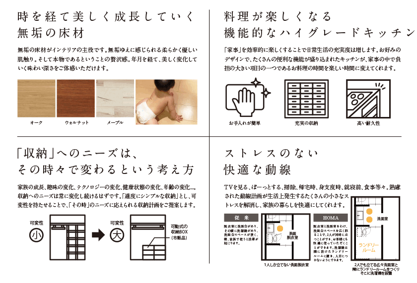 時を経て美しく成長していく無垢の床材